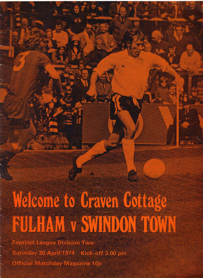 <b>Saturday, April 20, 1974</b><br />vs. Fulham (Away)